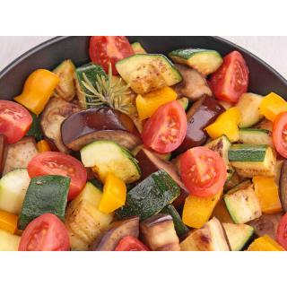 Alle Zutaten für Ratatouille