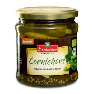 Cornichons im Glas, demeter