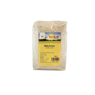 Milchreis Rundkorn weiß, 1 kg