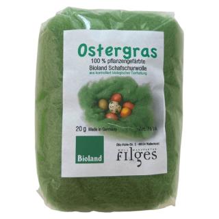Ostergras aus Wolle