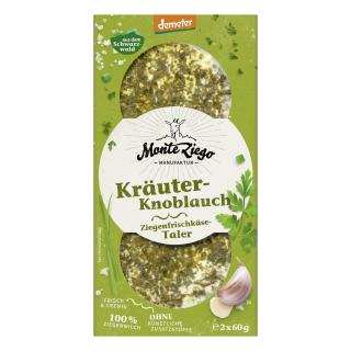 Ziegenfrischkäse Taler Kräuter & Knoblauch
