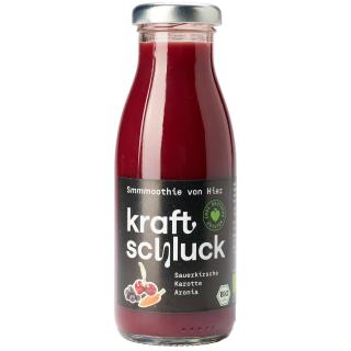 Smoothie Sauerkirsche, Karotte, Aronia