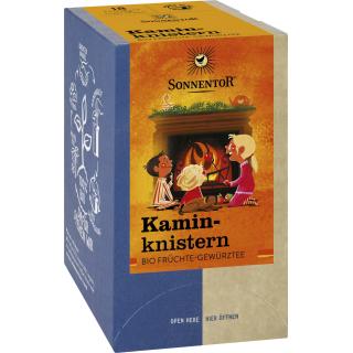 Kaminknistern, Beutel Früchtetee