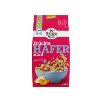 Früchte Hafer Müsli - glutenfrei, ungesüßt