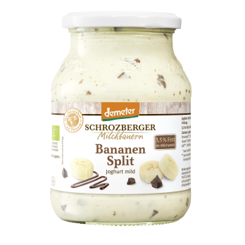 Frühlingsjoghurt Bananensplit demeter 3,5% (Glas)