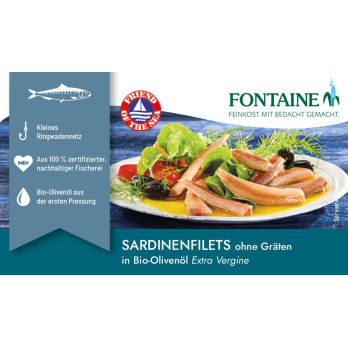 Sardinen ohne Haut + Gräten in Olivenöl