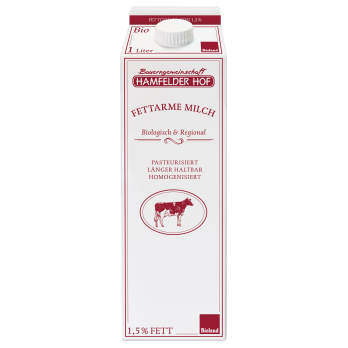 Milch - 1,5 % fettarm Tetra Hamfelder, länger haltbar