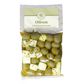 Feta Oliven Mix mariniert, Beutel