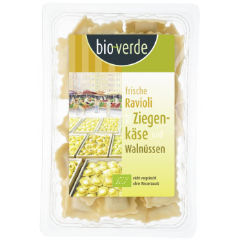 Ravioli mit Ziegenkäse, frisch